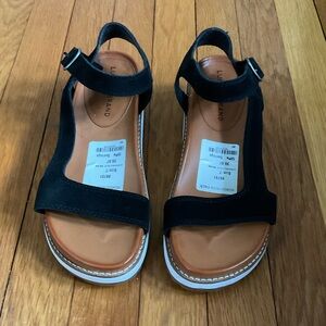 Lucky Brand Black Sandals with Adjustable Straps